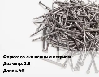 Гвоздь со скошенным острием 2.8х60